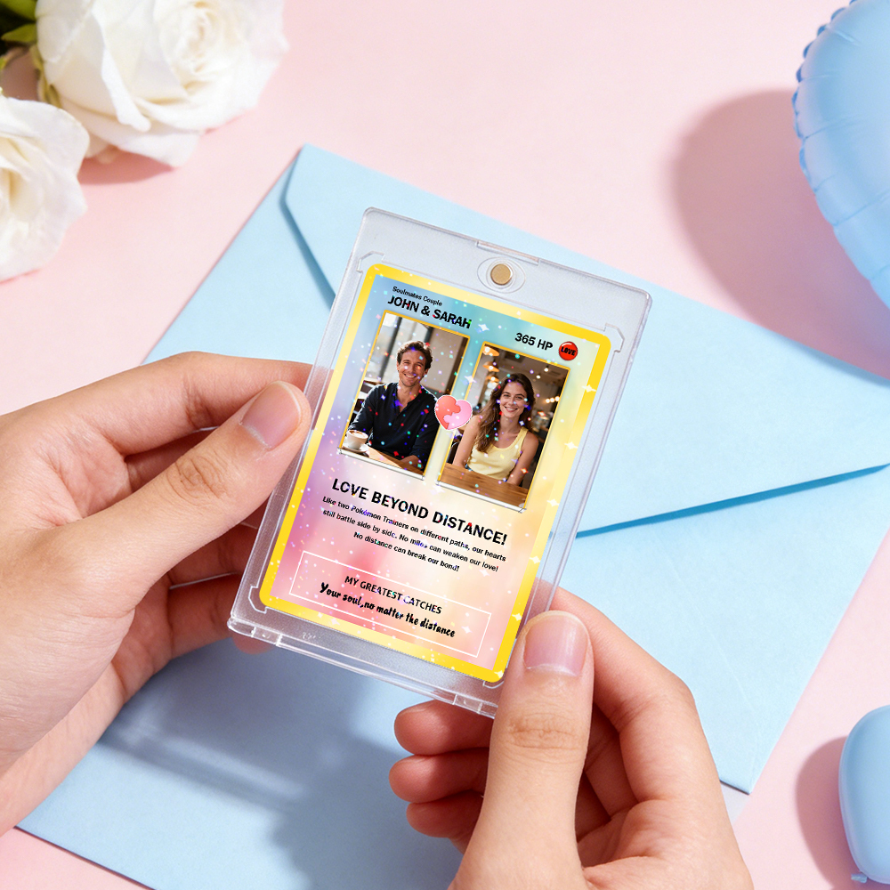 Tarjeta De Pareja Personalizada, Regalo Romántico De Aniversario Para Pareja, Recuerdo Coleccionable Único, Tarjeta Estilo Rompecabezas Con Foto De Pareja - mymoonlampes