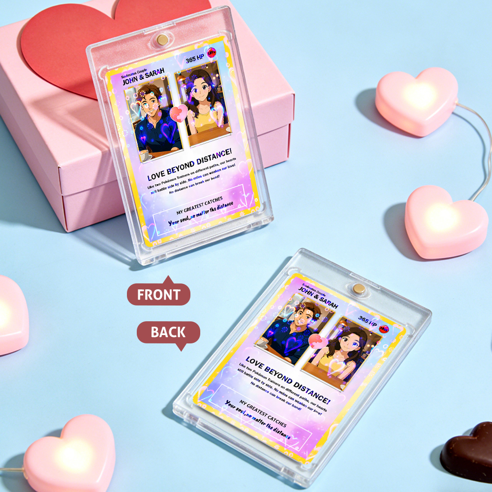 Tarjeta De Pareja Personalizada, Regalo Romántico De Aniversario Para Pareja, Recuerdo Coleccionable Único, Tarjeta Estilo Rompecabezas Con Foto De Pareja - mymoonlampes