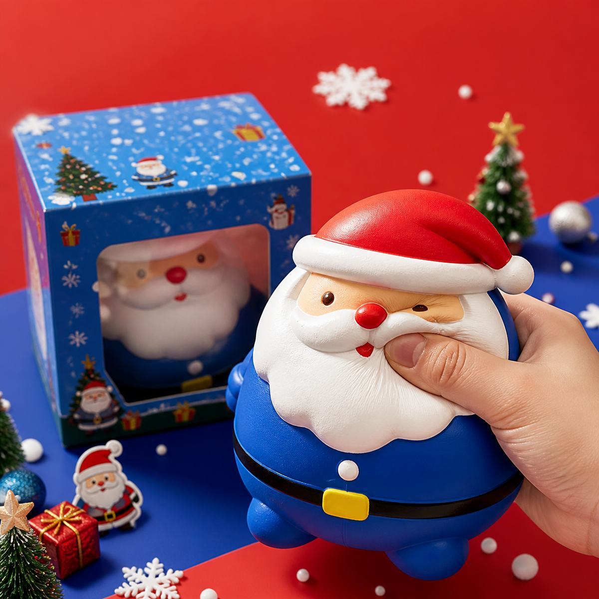 Juguete Antiestrés De Papá Noel Maltose Para Navidad – De Crecimiento Lento - mymoonlampes