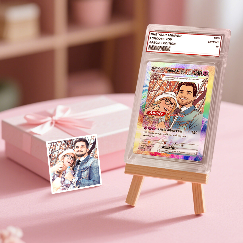 Tarjeta Personalizada, Tarjeta Coleccionable Personalizada, Regalo Para Él/ella O Pareja, Tarjetas De Réplica, Regalo De Aniversario - mymoonlampes