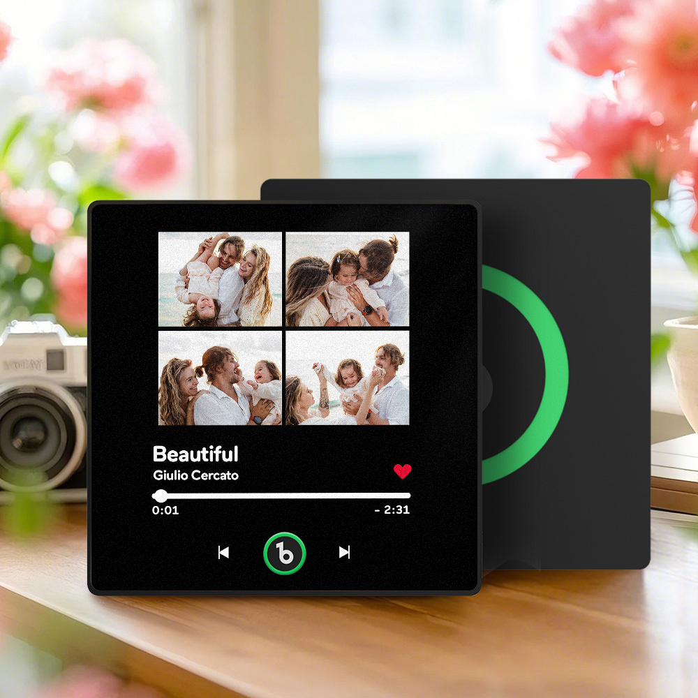 Imán De Nevera Con Música Personalizada Para El Día Del Padre, Regalo Con Marco Colorido, Imán Para Nevera, Adhesivo Para Fotos De Pared Con Música, Movimiento Musical Reproducible, Regalo - mymoonlampes