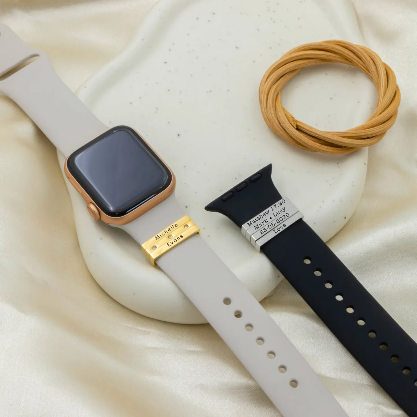 Charm Personalizado Con Nombre Para Correa De Reloj, Regalo Personalizado Para Ella, Accesorios Con Charms Para Apple Watch, Regalo Para Novia, Regalo De Navidad, Día De La Madre - mymoonlampes