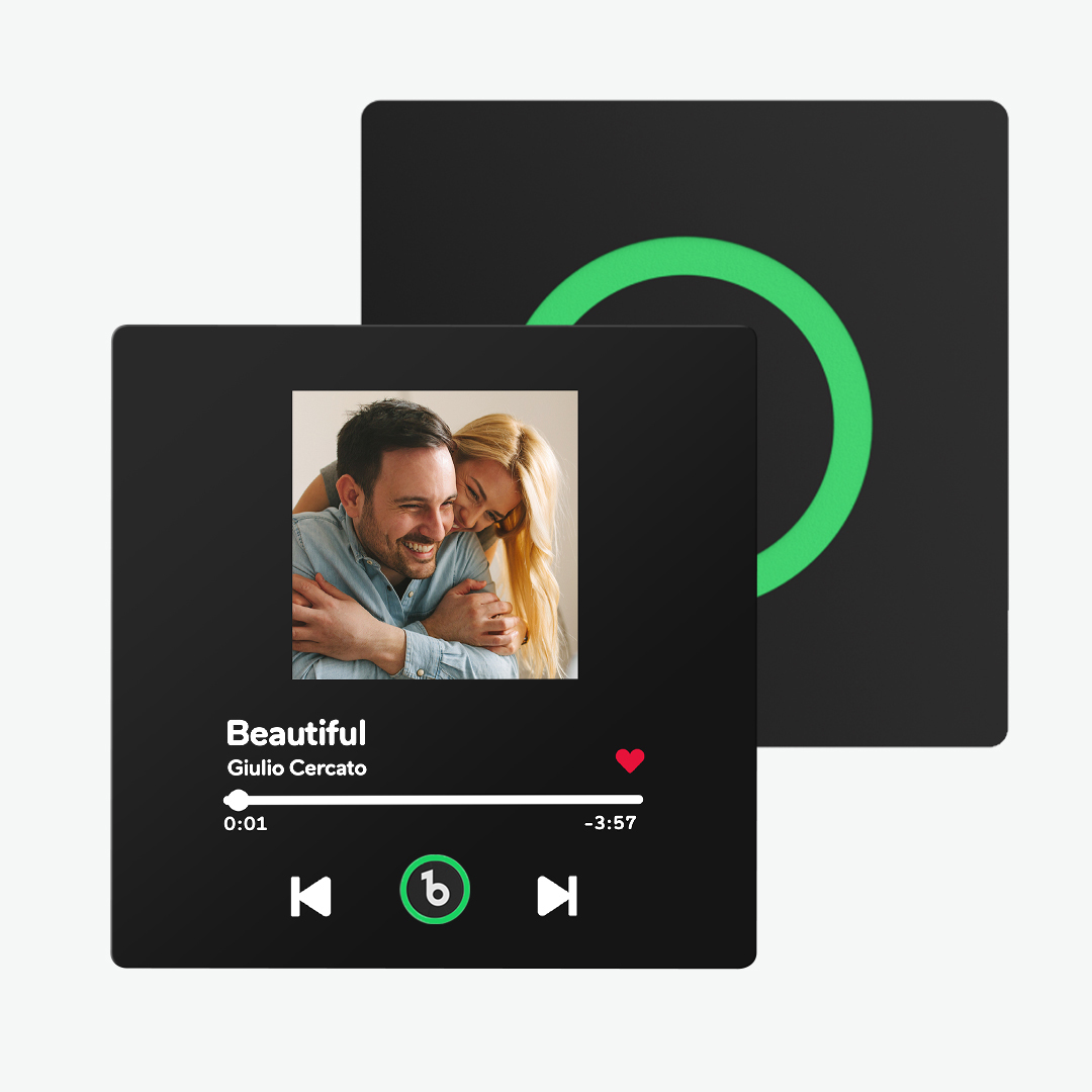Imán Personalizado Para Nevera Con Música De Color Morado Y Amatista, Nueva Pegatina Fotográfica De Pared Con Música Mejorada 4.0 Que Reproduce Música Sin Teléfono Móvil, Varios Estilos, Regalos Para Parejas - mymoonlampes