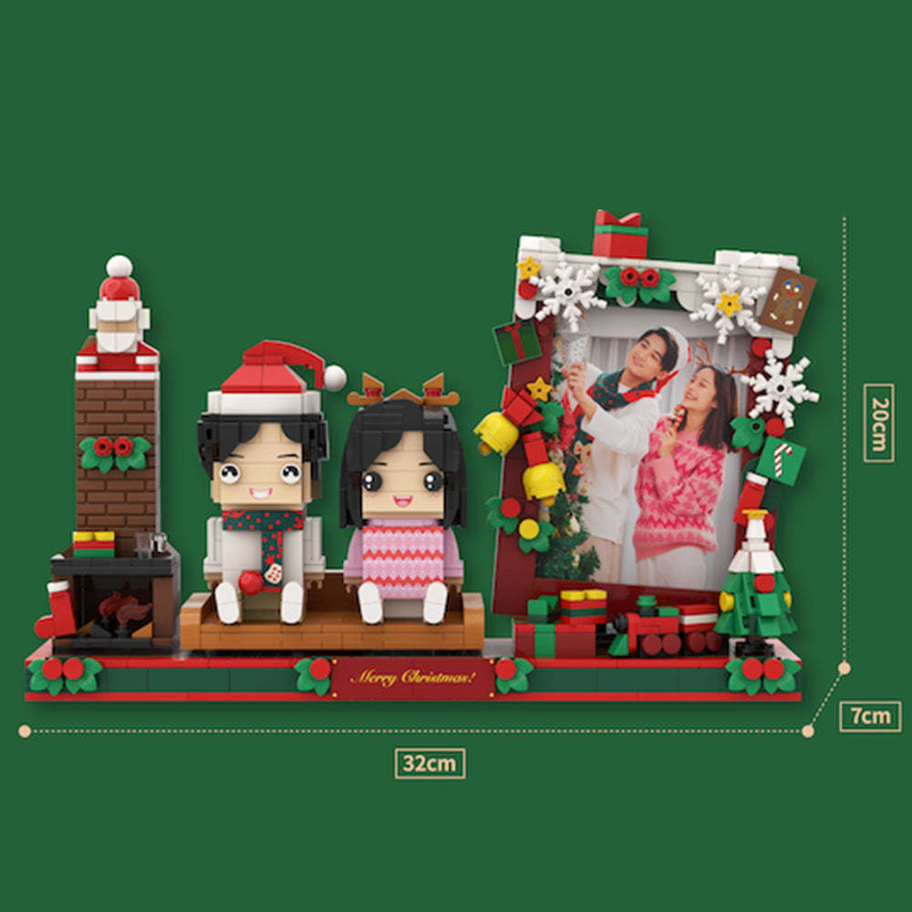 Figuras De Ladrillo Personalizadas Para 2 Personas Totalmente Personalizables, Regalo De Feliz Navidad Para El Amante - milamparaluna