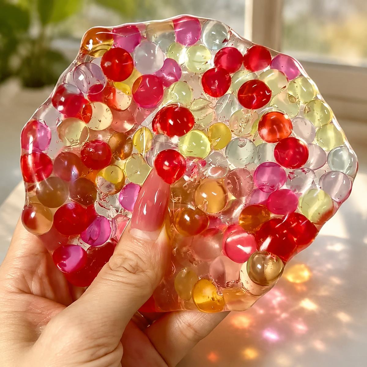 Pelota Blanda Con Forma De Caramelo De Colores - Juguete Antiestrés Maleable De Piel Fina - mymoonlampes