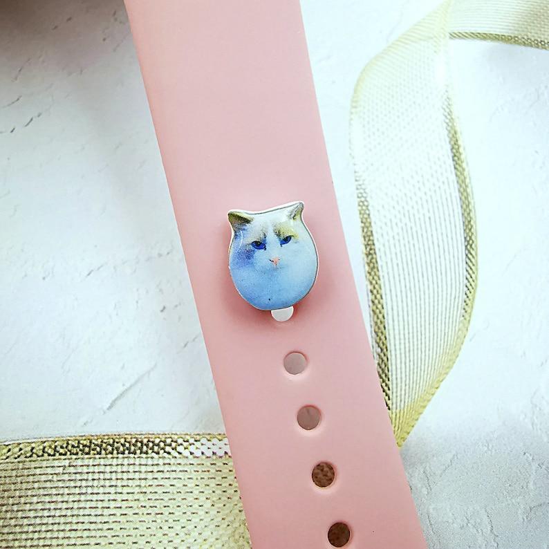 Charm Para Apple Watch Con Imágenes Personalizadas, Broche Para Correa De Apple Watch, Pin Para Correa De Reloj, Regalos Para Amantes De Las Mascotas, Regalos Conmemorativos Personalizados - mymoonlampes