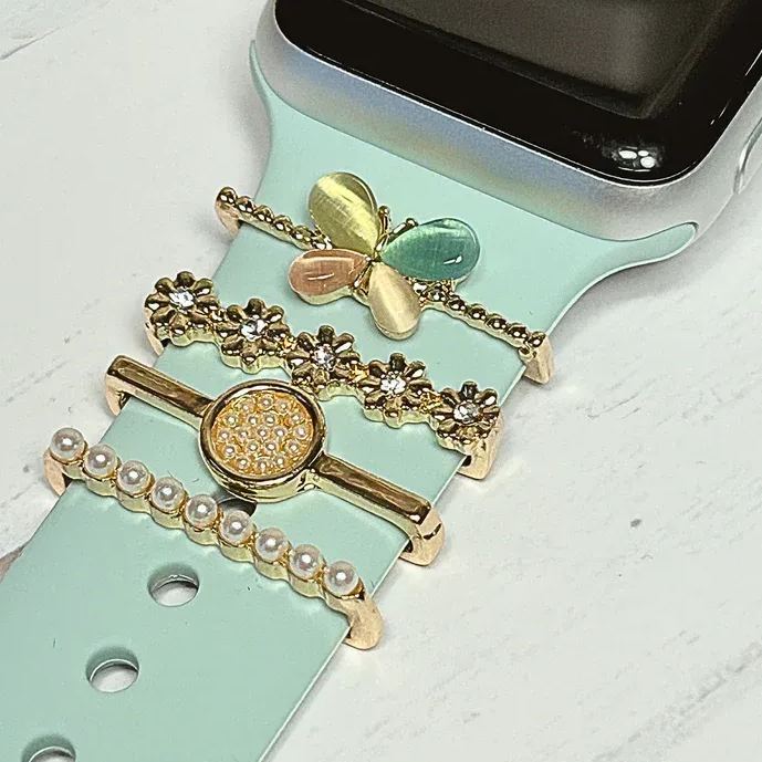 Dijes Apilables Para Correas De Reloj, Barras De Mariposa, Accesorios Para Apple Watch, Regalo, Joyería Para Reloj - mymoonlampes