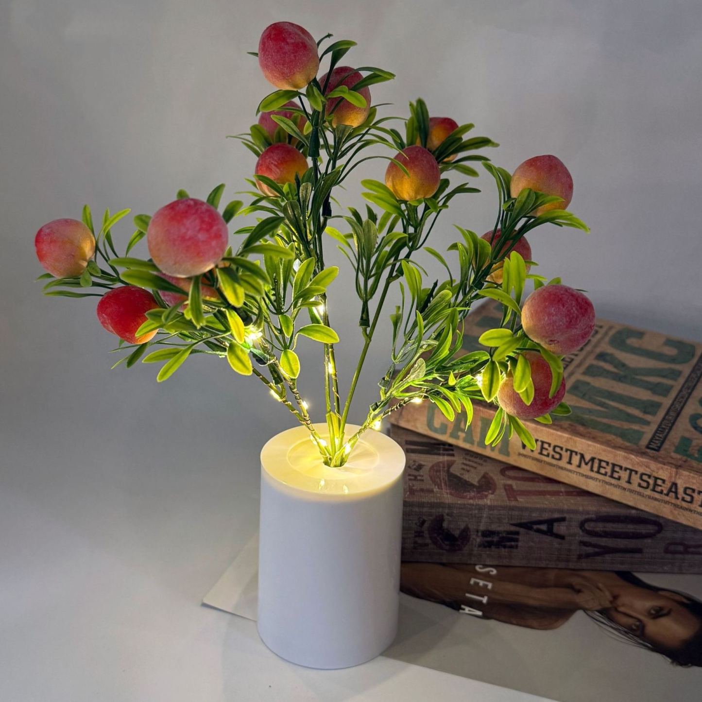 Lámpara De Noche Decorativa Con Forma De Flor Artificial, Lámpara De Mesa Con Forma De Planta Para Dormitorio, Lámpara De Mesa Ambiental Romántica, Regalo. - mymoonlampes