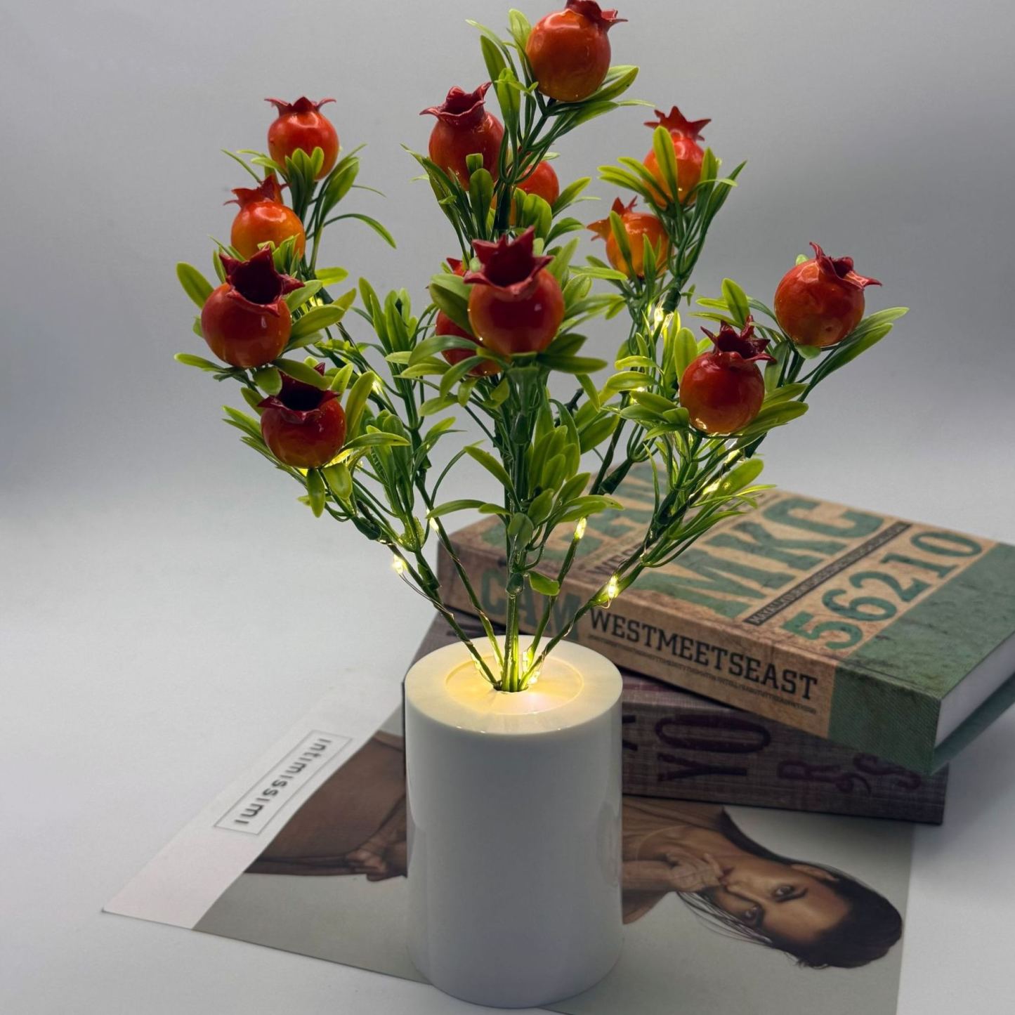 Lámpara De Noche Decorativa Con Forma De Flor Artificial, Lámpara De Mesa Con Forma De Planta Para Dormitorio, Lámpara De Mesa Ambiental Romántica, Regalo. - mymoonlampes