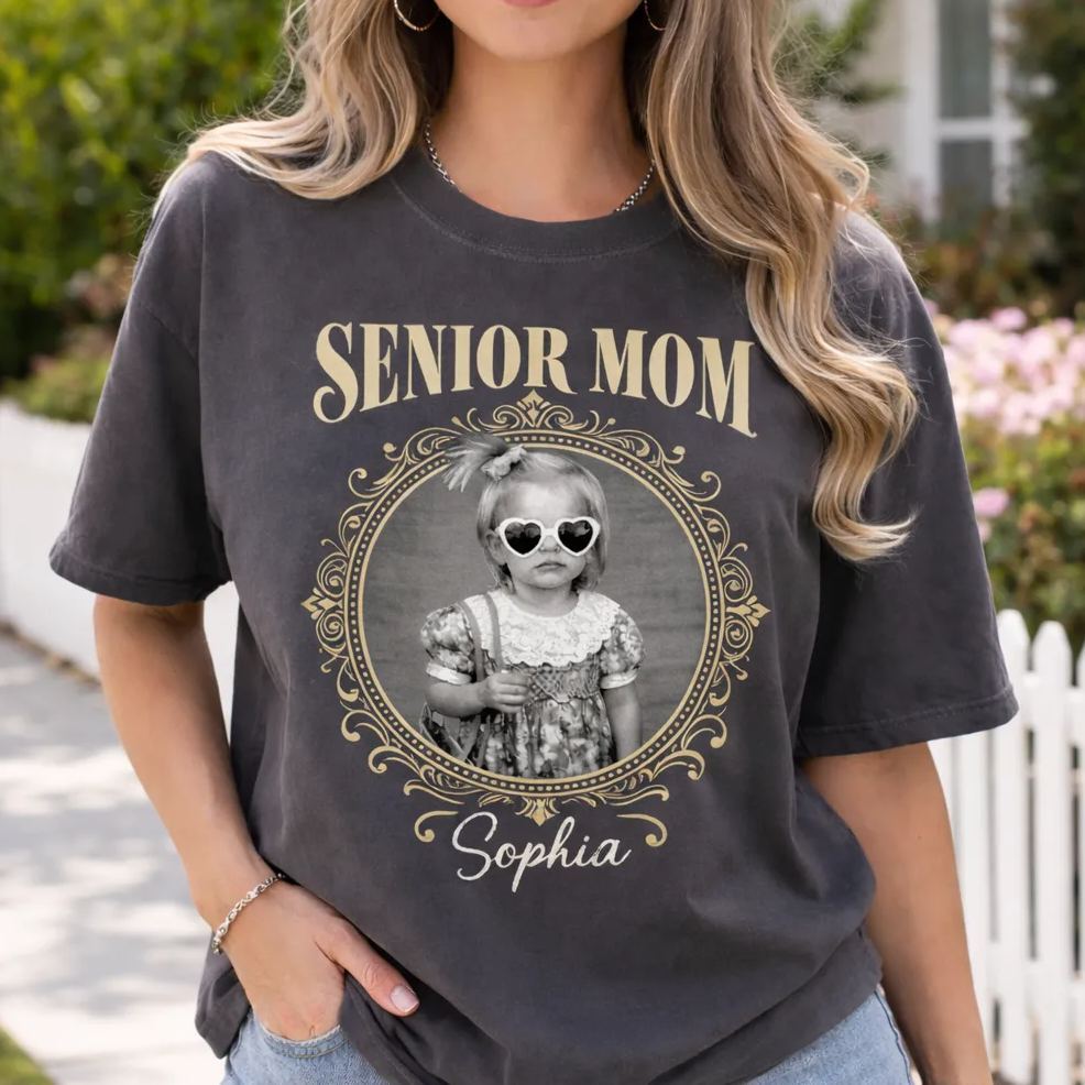 Camiseta Personalizada Vintage Con Foto Y Año De Graduación - Regalo Para El Día De La Madre - Camiseta Genial - mymoonlampes