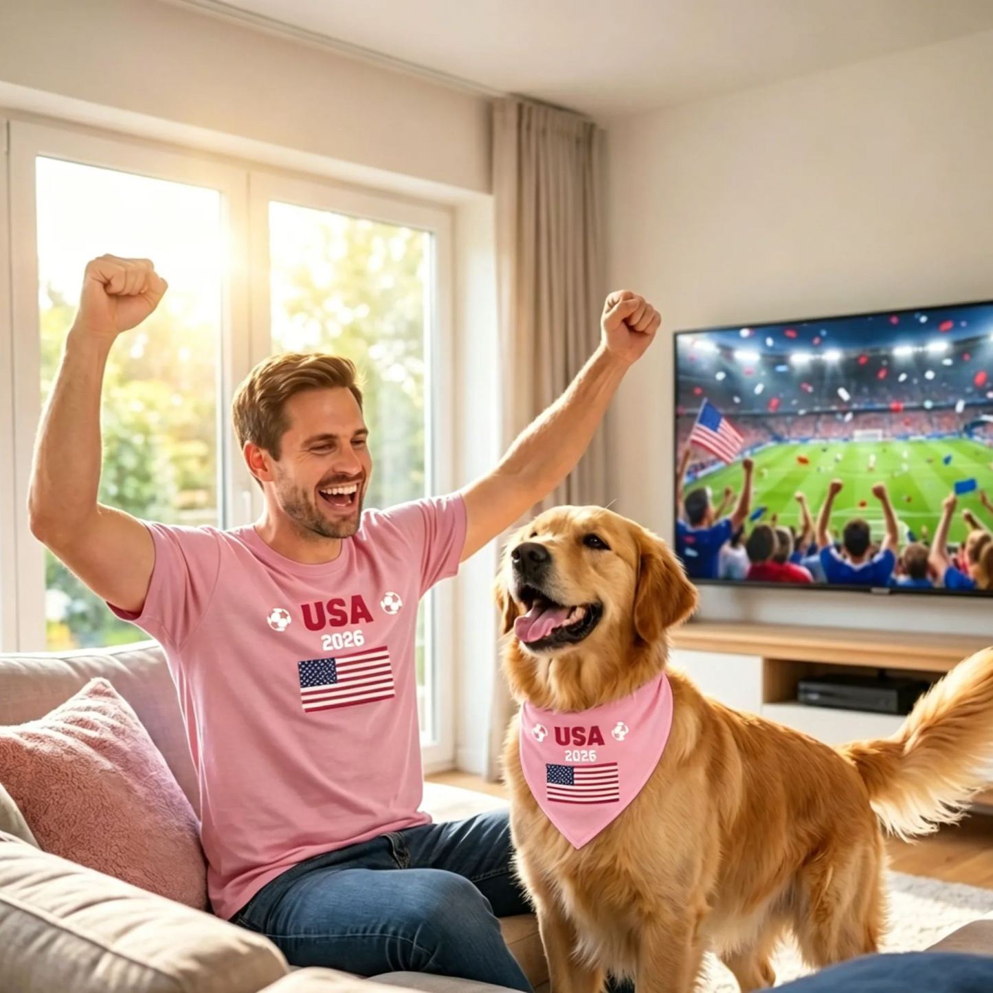 Conjunto de trajes de bandera de país para perro y dueño a juego, pañuelo y camiseta con bandera nacional personalizada, regalo de fiesta para fanáticos de los deportes para mascota y dueño - mymoonlampes