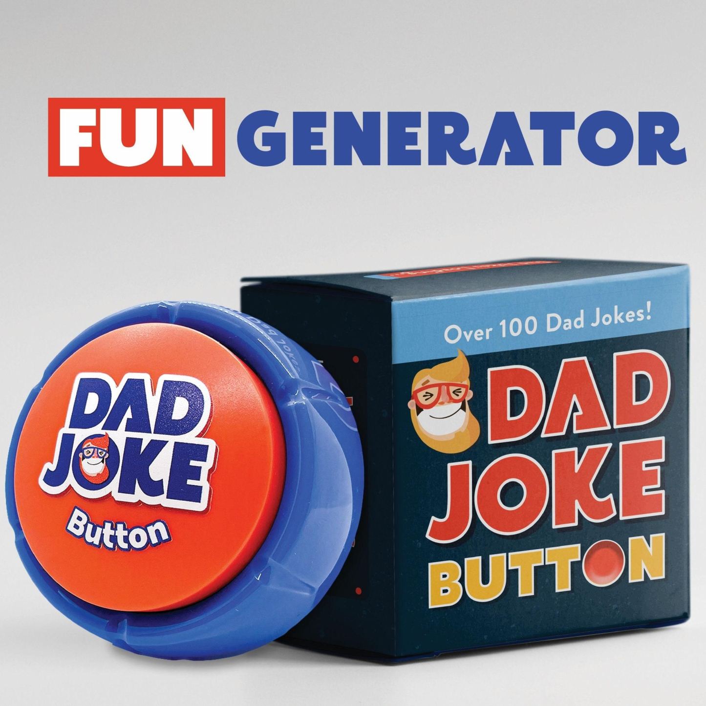 Botón que habla de la broma del papá | Más de 100 chistes cursis de papá, regalo divertido para el día del padre o regalo para papá - mymoonlampes