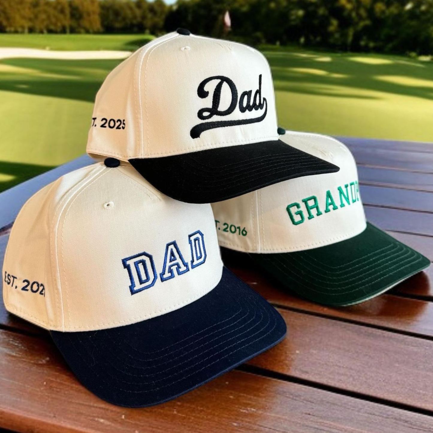 Sombrero de papá personalizado - Gorra bordada personalizada con fecha - Regalo del Día del Padre - Regalo para el marido - Regalos para nuevos papás - Abuelo presente - mymoonlampes