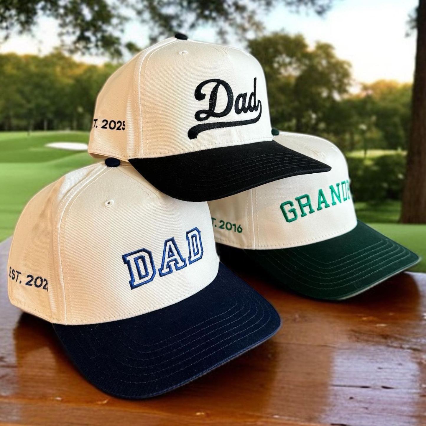 Sombrero de papá personalizado - Gorra bordada personalizada con fecha - Regalo del Día del Padre - Regalo para el marido - Regalos para nuevos papás - Abuelo presente - mymoonlampes