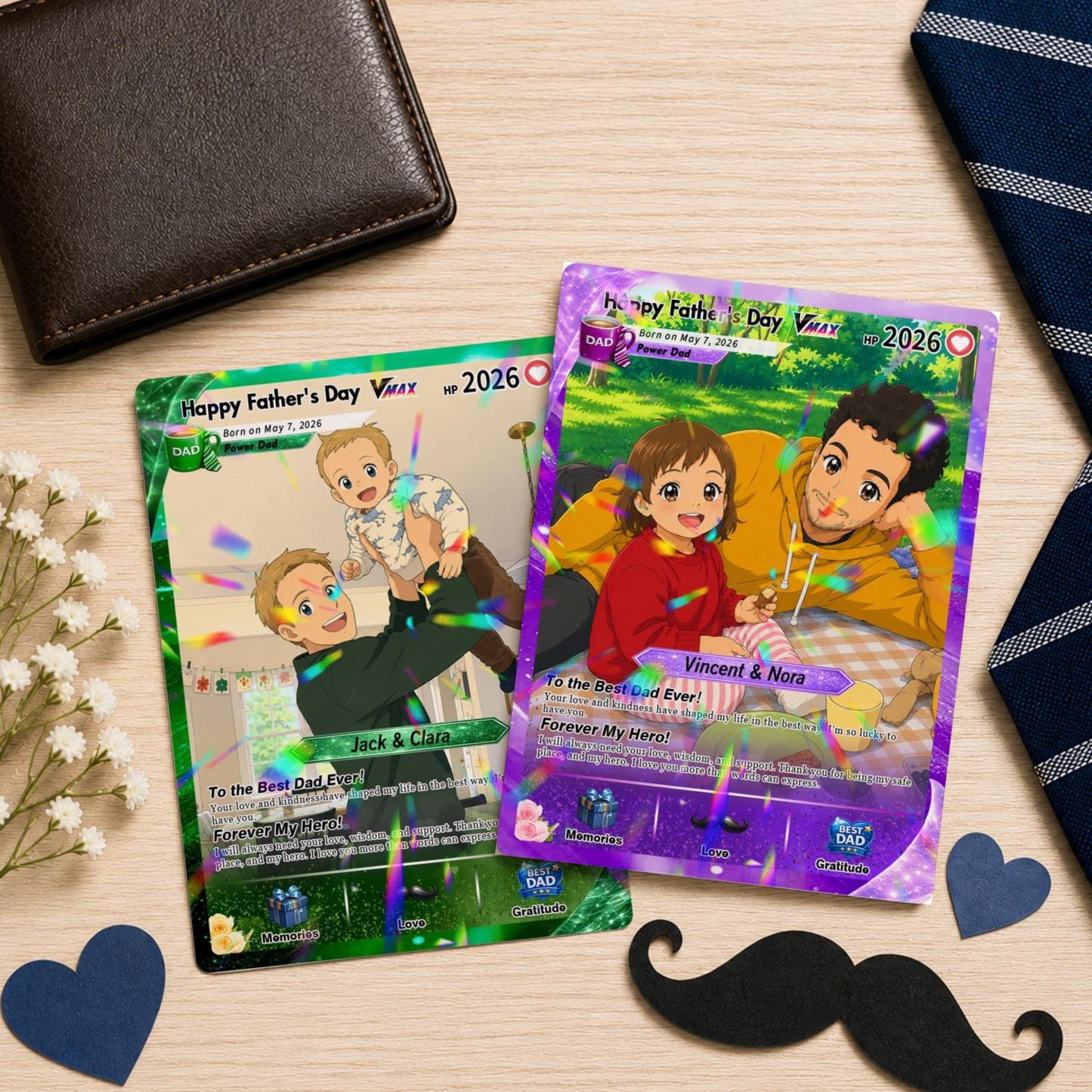 Tarjeta Poke personalizada del Día del Padre, Tarjeta de papá anime Poke personalizada, Regalos de jugador de niños, Regalo para papá, Regalos para fanáticos de Poke - mymoonlampes
