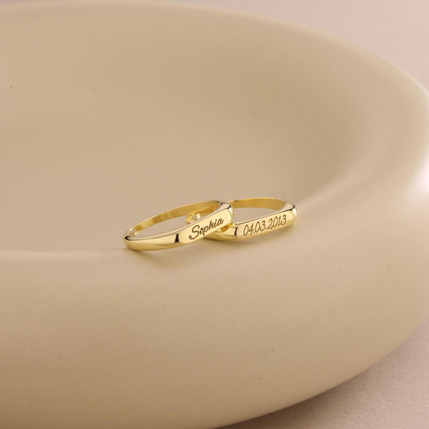 Anillo De Nombre Personalizado, Anillo De Nombre Delicado, Anillo Grabado, Joyería De Nombre, Anillo De Nombre, Anillo Para Mujeres, Regalo Para Ella - mymoonlampes