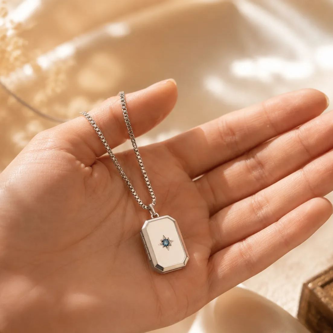 Collar De Medallón Personalizado Con Foto, Collar De Piedra De Nacimiento, Regalo De Dama De Honor, Regalo De Hombre, Joyería Conmemorativa, Regalo De Cumpleaños, Regalo Del Día Del Padre - mymoonlampes
