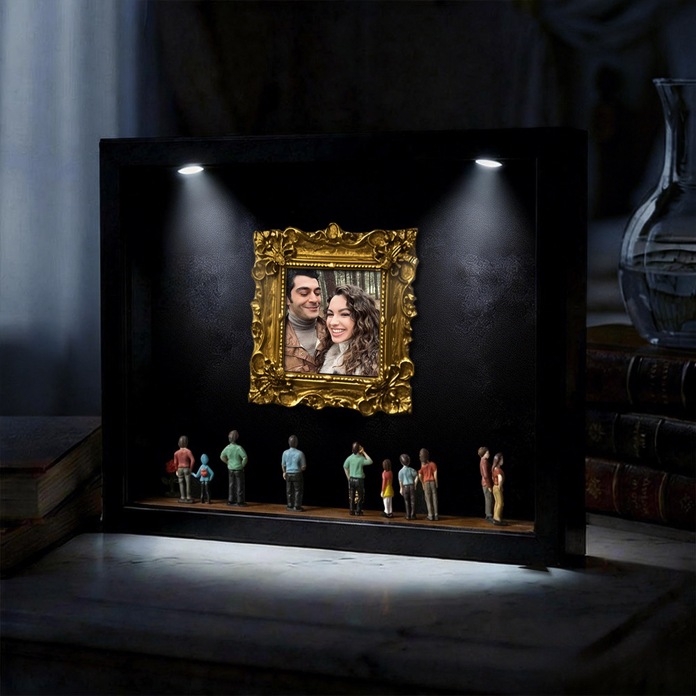 Cadre Photo Personnalisé « musée De Nous » Pour Couples : Un Cadeau Miniature Adorable Et Symbolique Pour La Saint-valentin Ou Un Anniversaire. - MaPhotochaussetteFr