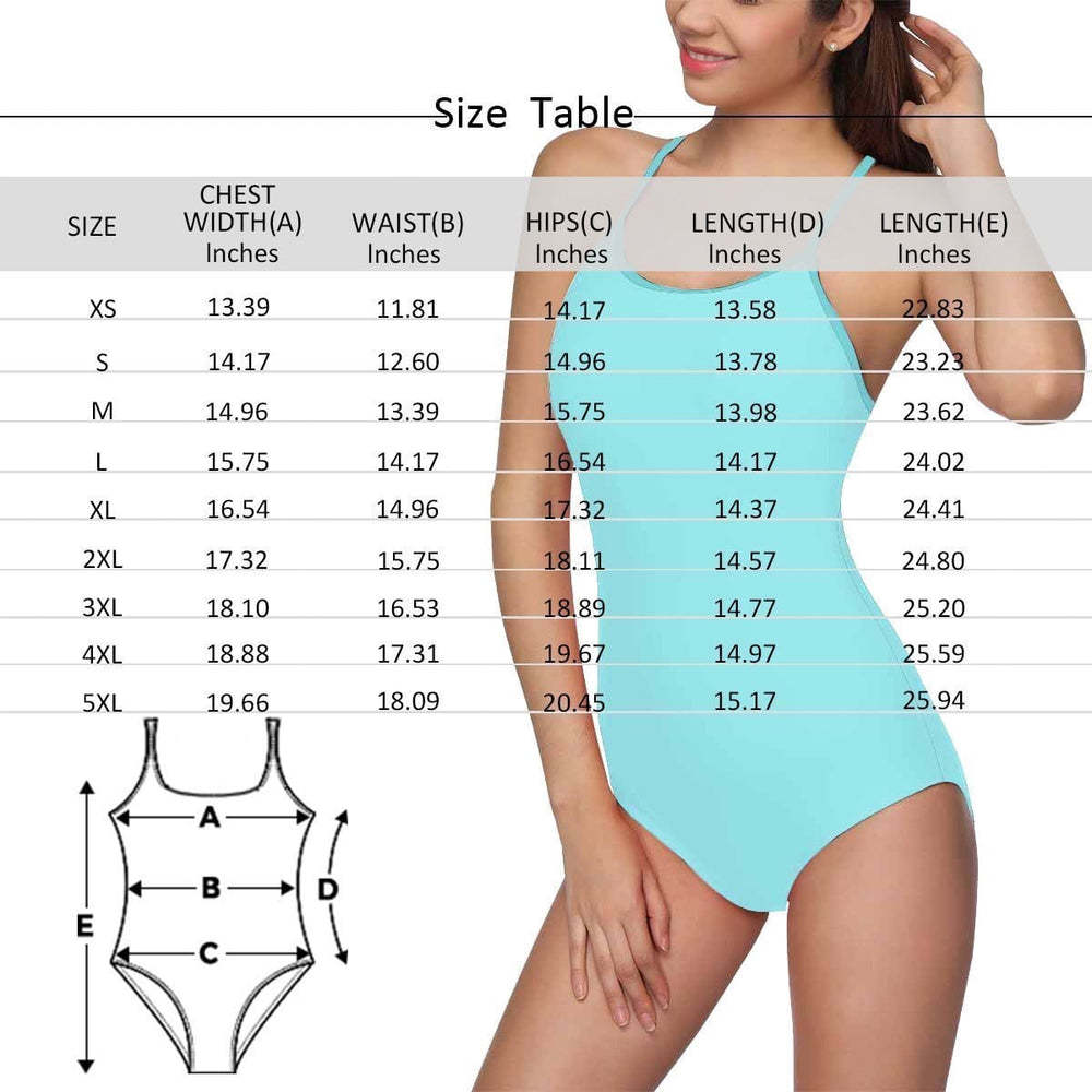 Custom Face Matching Couples Swimsuits Rainbow Heart Rainbow Couples Swimwear Gift for Lover -