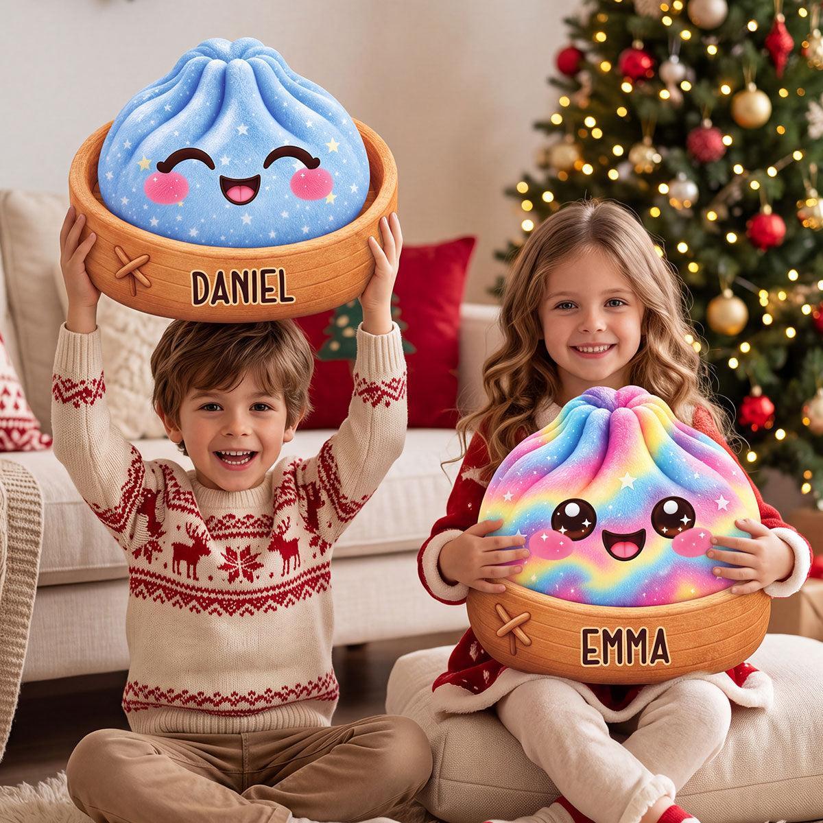 Oreiller Personnalisé En Forme D’arc-en-ciel, Personnage Souriant Mignon Embrassé Par Un Enfant, Cadeau Unique Pour Les Enfants - MaPhotochaussetteFr
