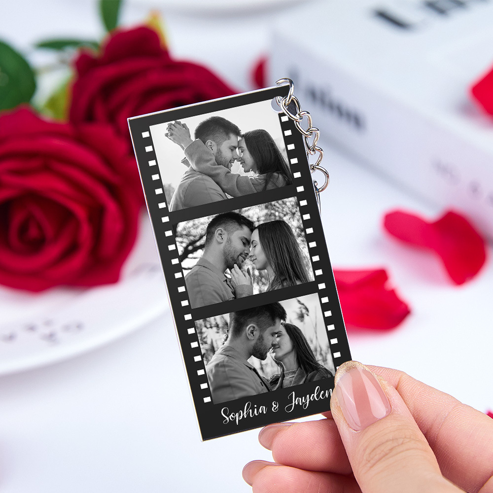 Porte-clés Personnalisé En Film Acrylique, Couple You & Me, Photo Et Texte, Cadeaux Créatifs, Cadeau De Saint-valentin - MaPhotochaussetteFr