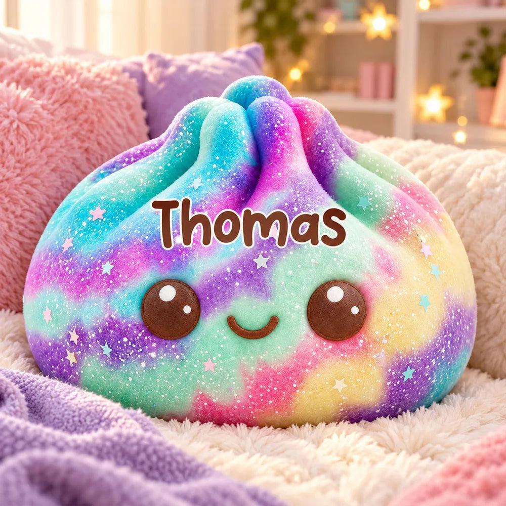 Oreiller Personnalisé En Forme D’arc-en-ciel, Personnage Souriant Mignon Embrassé Par Un Enfant, Cadeau Unique Pour Les Enfants - MaPhotochaussetteFr