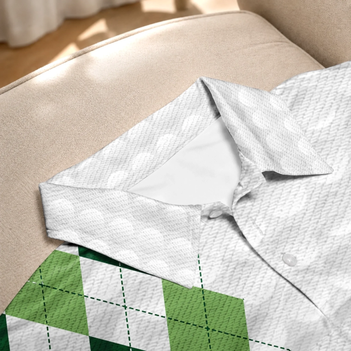 Polo personnalisé all over print - Cadeaux de golf personnalisés pour la fête des pères pour papa, grand-père - Another Day Another Round - MaPhotochaussetteFr