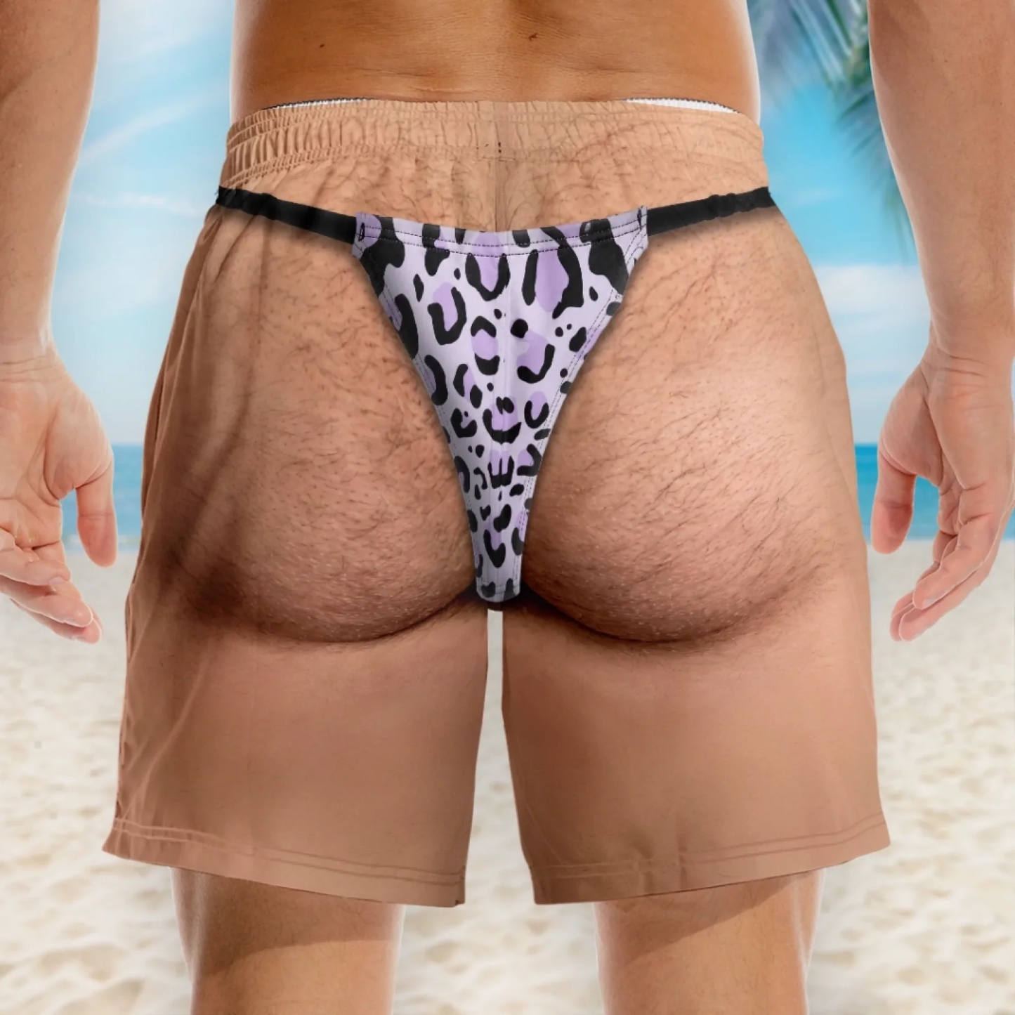 Maillot De Bain Personnalisé Pour Hommes, Nouveauté, Illusion D'optique, Short De Bain, Nouveauté Amusante, Short De Fête, Cadeau Pour Mari Et Petit Ami - MaPhotochaussetteFr