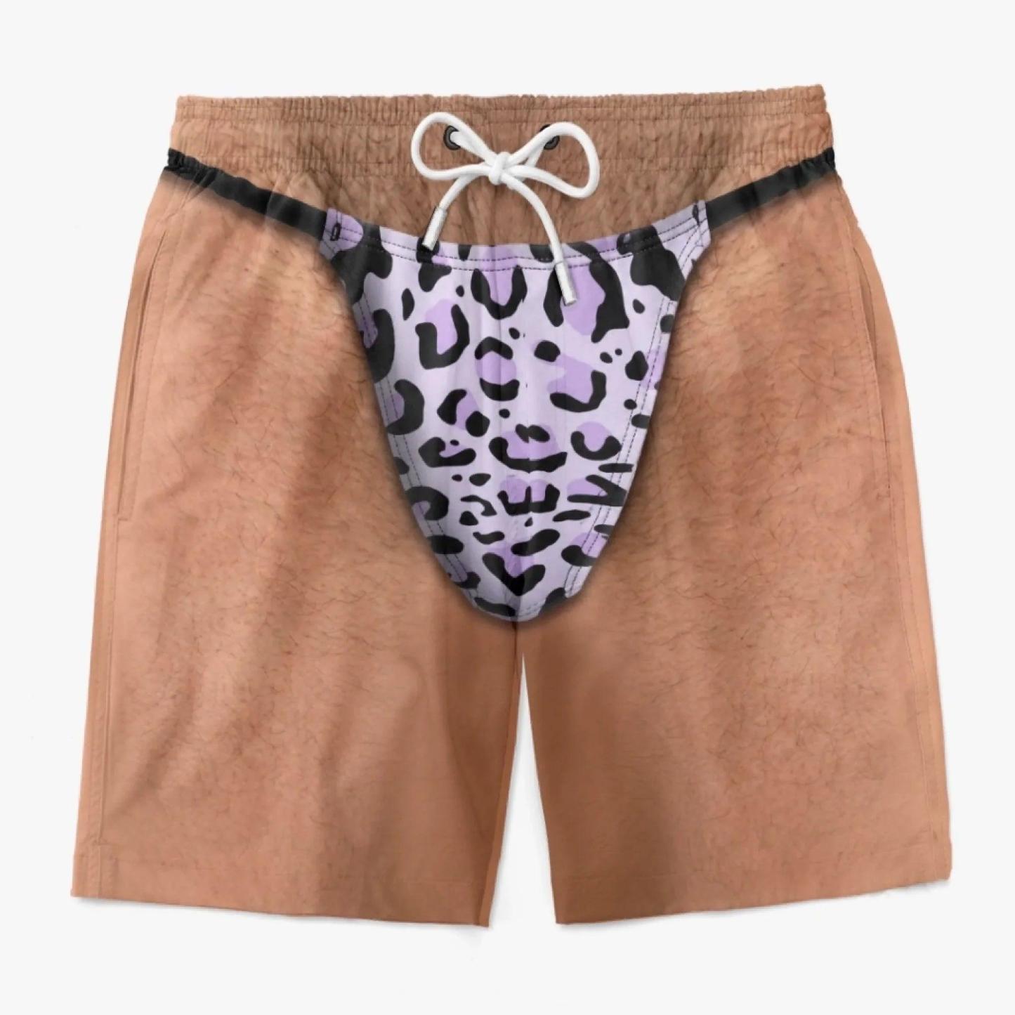 Maillot De Bain Personnalisé Pour Hommes, Nouveauté, Illusion D'optique, Short De Bain, Nouveauté Amusante, Short De Fête, Cadeau Pour Mari Et Petit Ami - MaPhotochaussetteFr