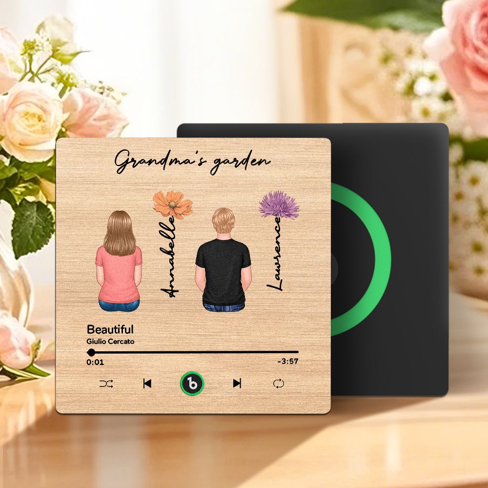 Aimant De Réfrigérateur Musical Personnalisé Pour La Fête Des Mères, Autocollant Mural Musical Qui Diffuse De La Musique Sans Téléphone Portable, Plusieurs Styles - MaPhotochaussetteFr