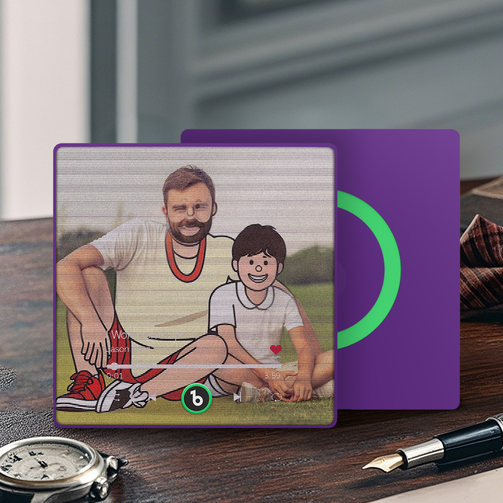 Aimant De Réfrigérateur Lenticulaire Personnalisé Avec Photo De Personnages De Dessins Animés, Cadeau Amusant - MaPhotochaussetteFr