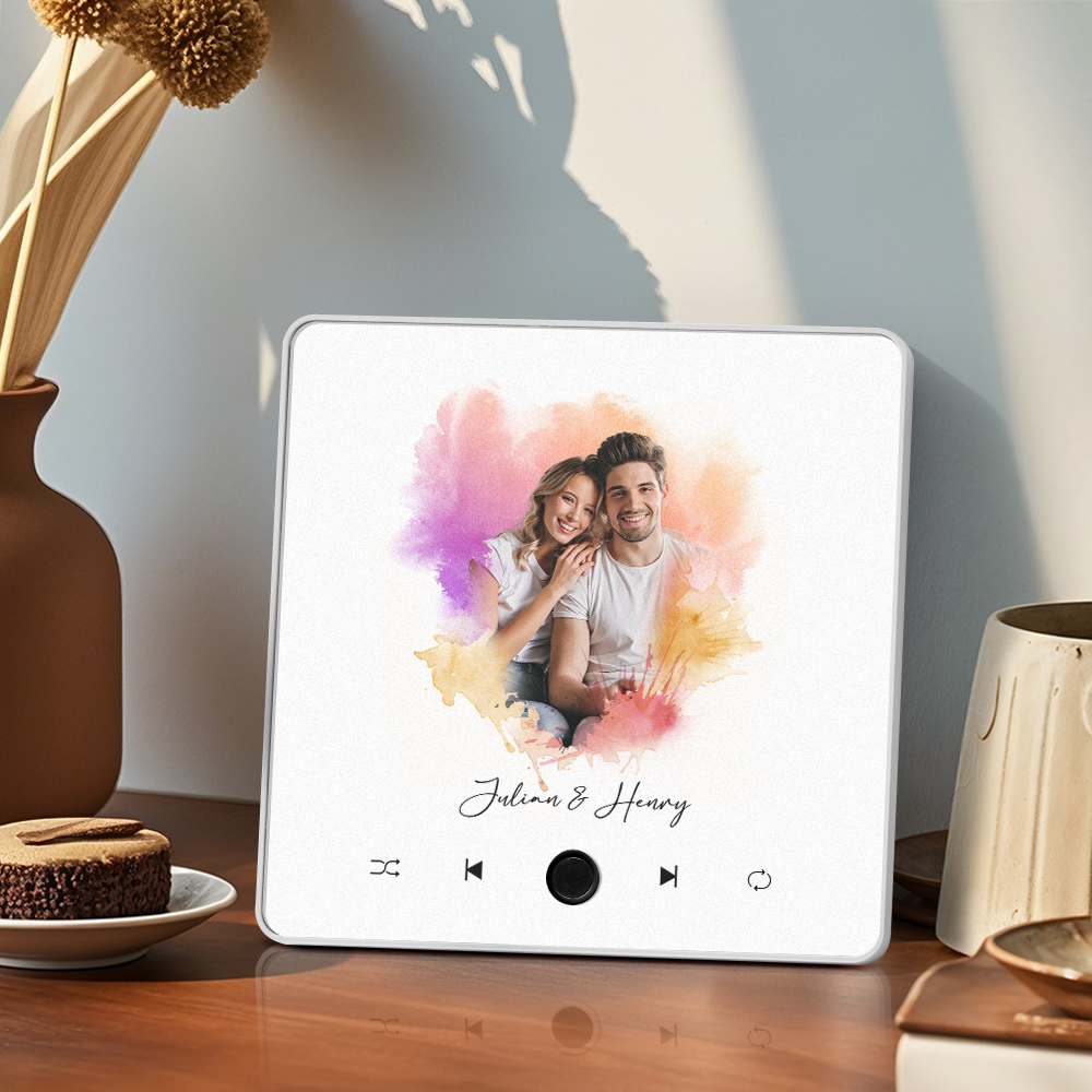 Aimant De Réfrigérateur D'album Personnalisé, Aimant De Réfrigérateur De Musique Personnalisé, Peut Lire Des Chansons Et Régler Le Volume - MaPhotochaussetteFr