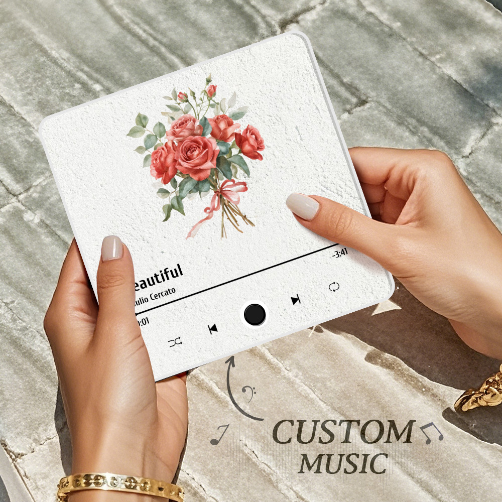 Aimant De Réfrigérateur De Musique D'album Photo Personnalisé, Nom De Famille, Aimant De Réfrigérateur De Musique Personnalisé Pro - MaPhotochaussetteFr