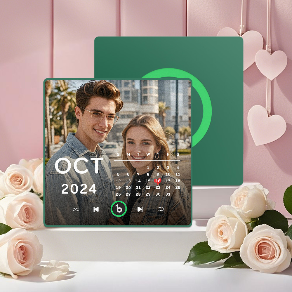 Aimant De Réfrigérateur Musical Personnalisé, Nouvelle Mise À Niveau 4.0 - MaPhotochaussetteFr