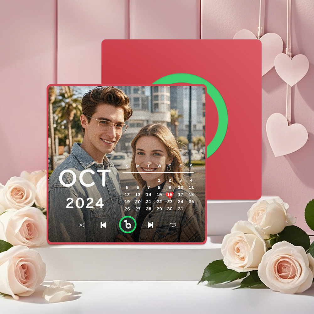 Aimant De Réfrigérateur Musical Personnalisé, Nouvelle Mise À Niveau 4.0 - MaPhotochaussetteFr