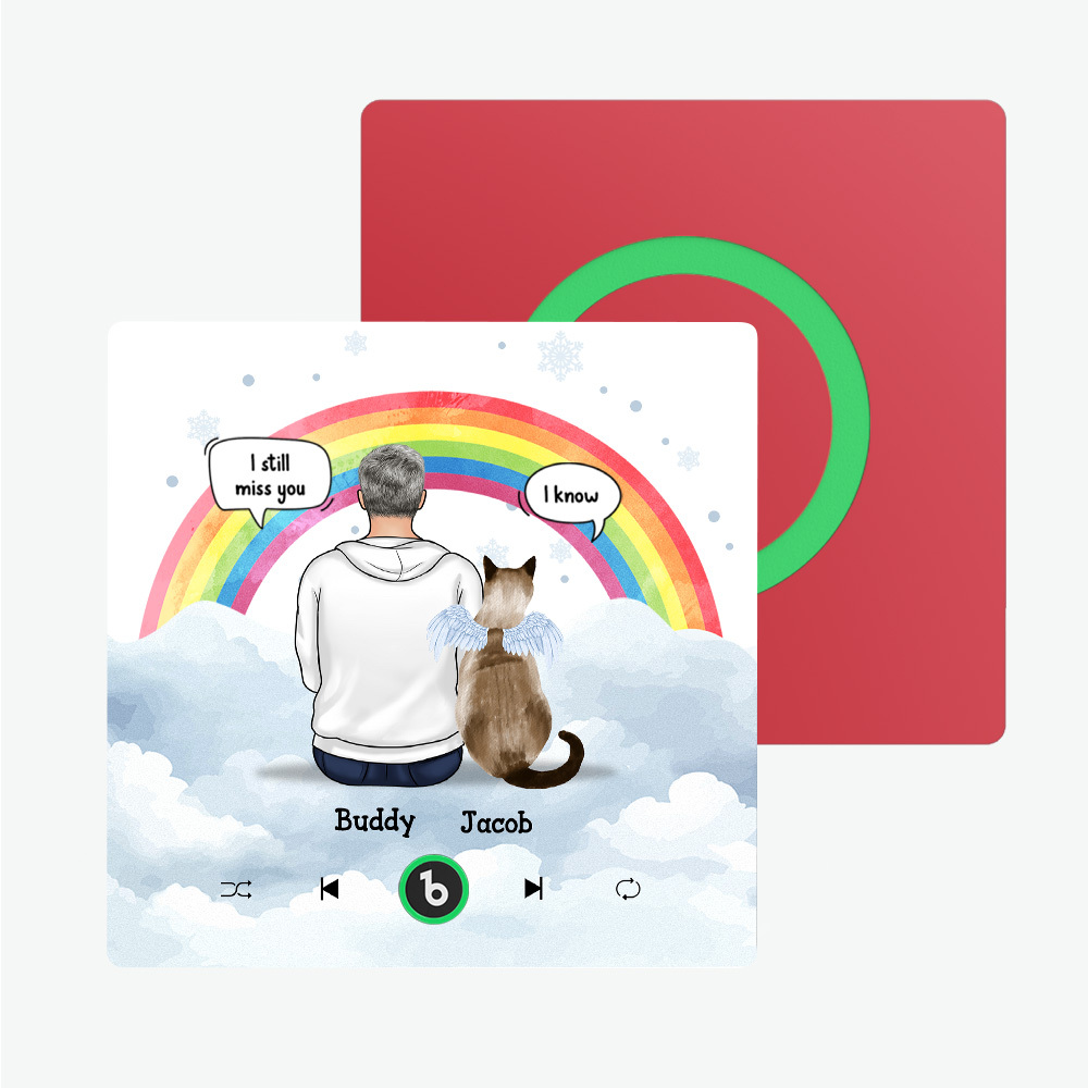 Album Personnalisé Sans Cadre Musique Aimant De Réfrigérateur Photo Téléphone Personnalisé Musique Aimant De Réfrigérateur Pro Personnage Et Nom Personnalisés Aimant De Réfrigérateur Tu Me Manques Toujours - MaPhotochaussetteFr