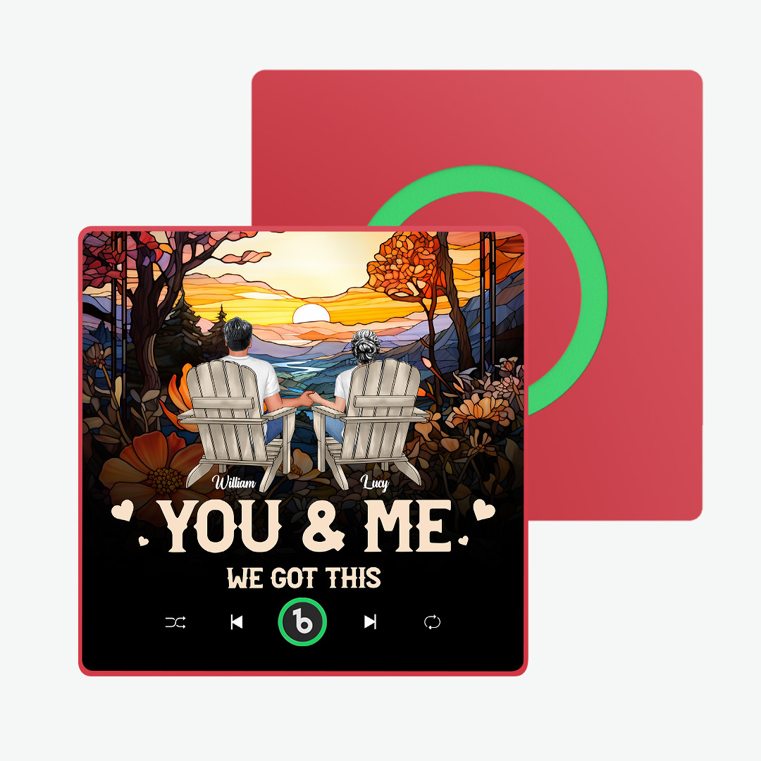 Aimant De Réfrigérateur Musical Personnalisé Album De Cadre Coloré Aimant De Réfrigérateur Autocollant Mural De Musique Portrait De Famille Personnalisé Joyeux Noël Peut Jouer Des Chansons Cadeau Pour Les Couples - MaPhotochaussetteFr