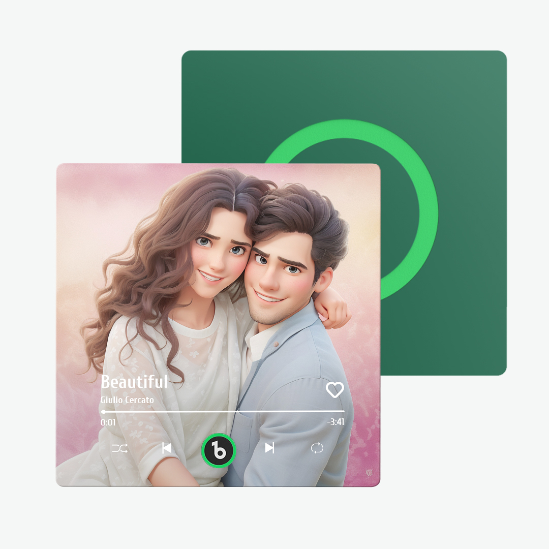 Autocollants Aimantés De Réfrigérateur Personnalisés En Forme De Couple De Dessin Animé, Cadeaux Pour Elle - MaPhotochaussetteFr