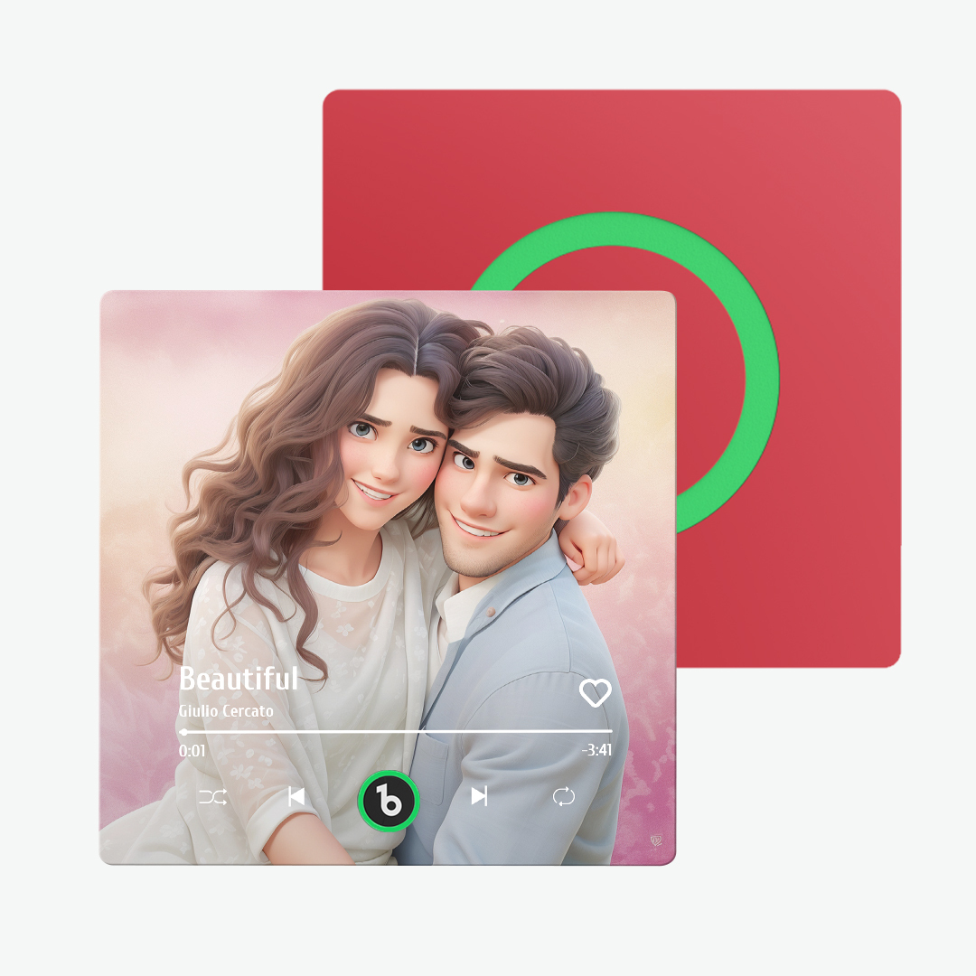 Autocollants Aimantés De Réfrigérateur Personnalisés En Forme De Couple De Dessin Animé, Cadeaux Pour Elle - MaPhotochaussetteFr