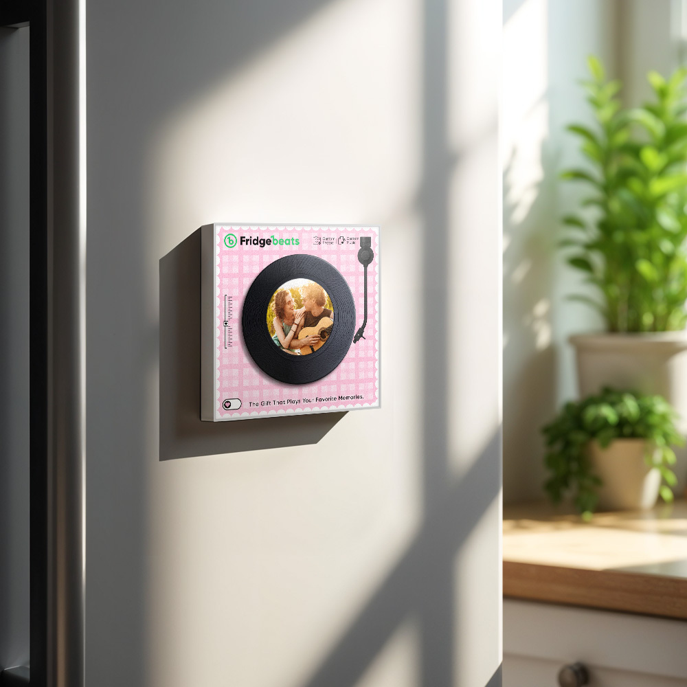 L'aimant De Réfrigérateur Personnalisé Avec Musique Et Photo Peut Personnaliser 1 À 6 Vinyles Et Chansons - MaPhotochaussetteFr