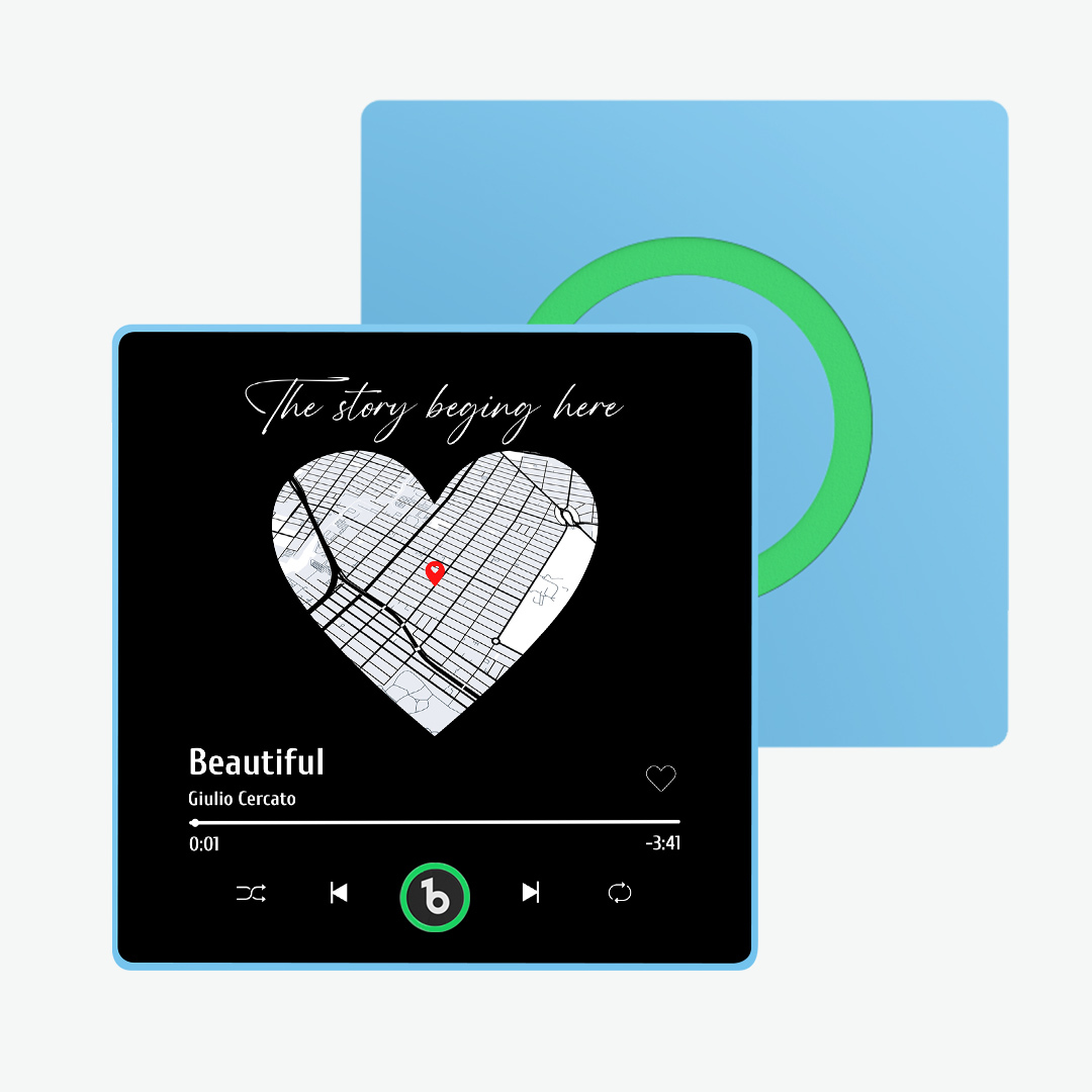 Aimant De Réfrigérateur Musical Personnalisé Avec Cadre Coloré, Aimant De Réfrigérateur Personnalisé Avec Carte En Forme De Cœur, Cadeau D'anniversaire Avec Photo Pour Couple - MaPhotochaussetteFr