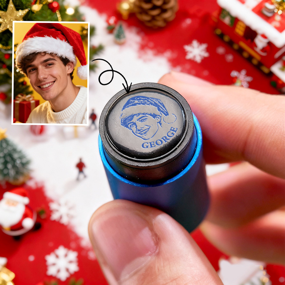 Cadeau De Noël Personnalisé : Tampon Photo Pour Balle De Golf Avec Boîte De Rangement En Métal Pour Joueur De Golf - MaPhotochaussetteFr