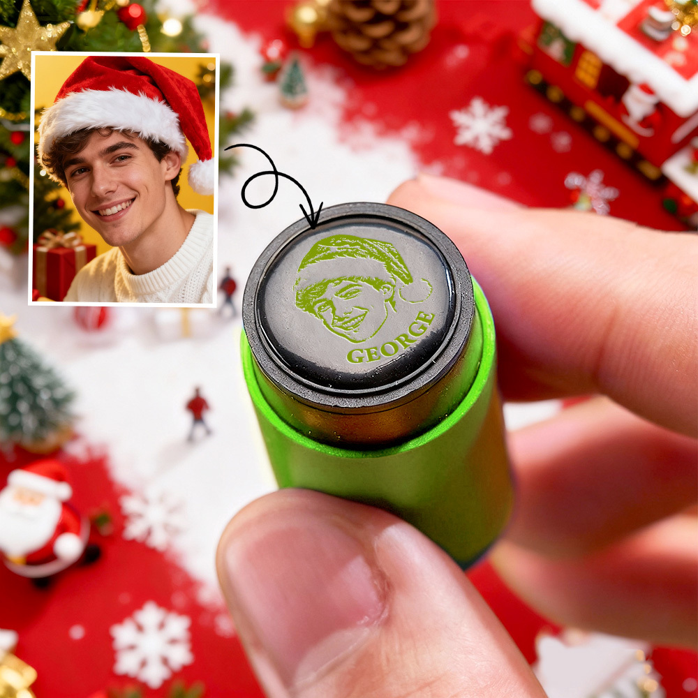 Cadeau De Noël Personnalisé : Tampon Photo Pour Balle De Golf Avec Boîte De Rangement En Métal Pour Joueur De Golf - MaPhotochaussetteFr