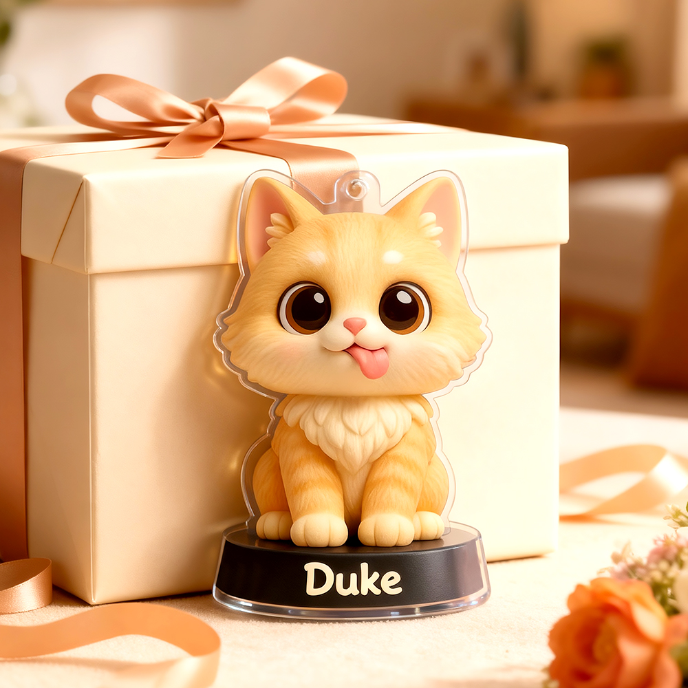 Porte-manteau De Voiture Personnalisé En Acrylique - Cadeaux Amusants Pour Les Amoureux Des Animaux - Cadeau Personnalisé Pour Les Couples Amoureux Des Animaux