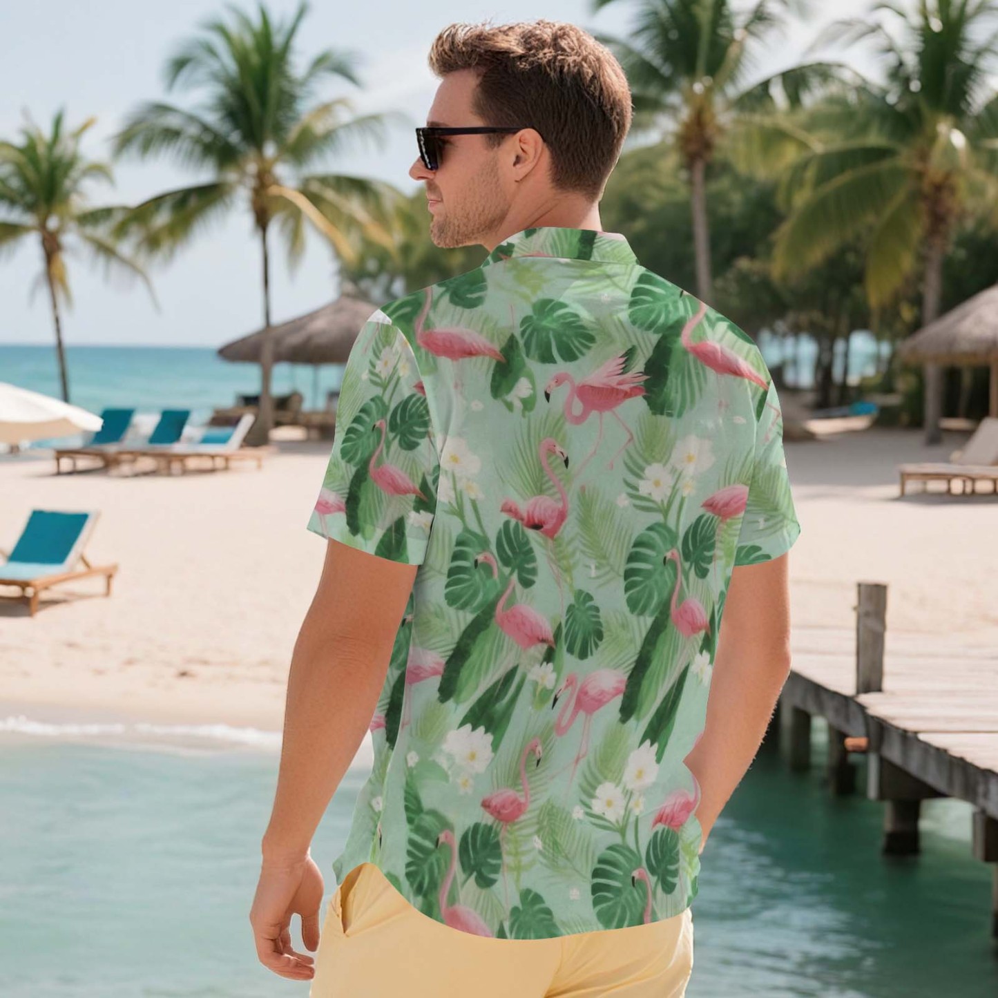 Chemises Hawaïennes Aloha Fleurs Tropicales Luxuriantes Chemise Hawaïenne Cadeau Pour L'ambiance Estivale Vacances 5 Styles - MaPhotochaussetteFr