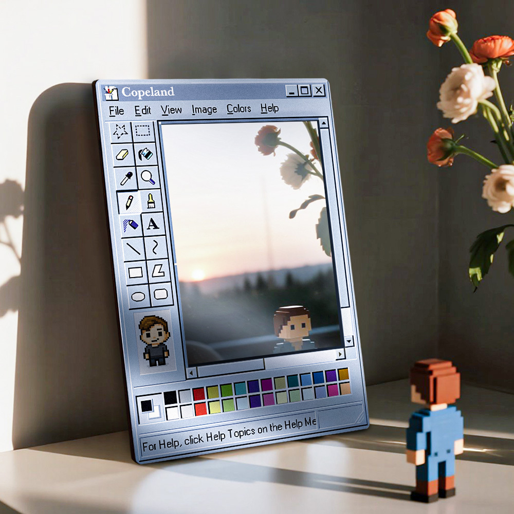 Miroir Mural Gravé Personnalisé, Panneau Acrylique En Bois Coloré Personnalisé, Plaque Décorative Suspendue, Cadeau - MaPhotochaussetteFr