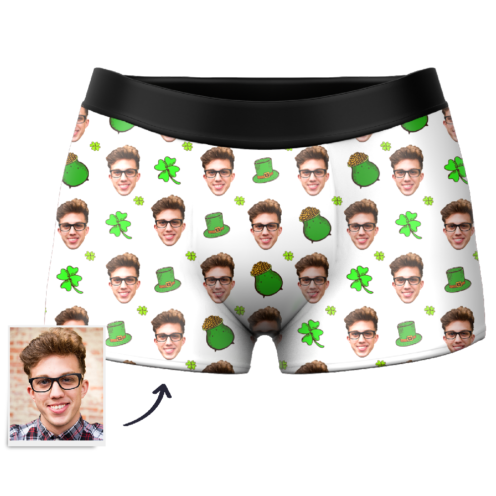 Custom Good Luck Boxer Shorts - MyPhotoSocks