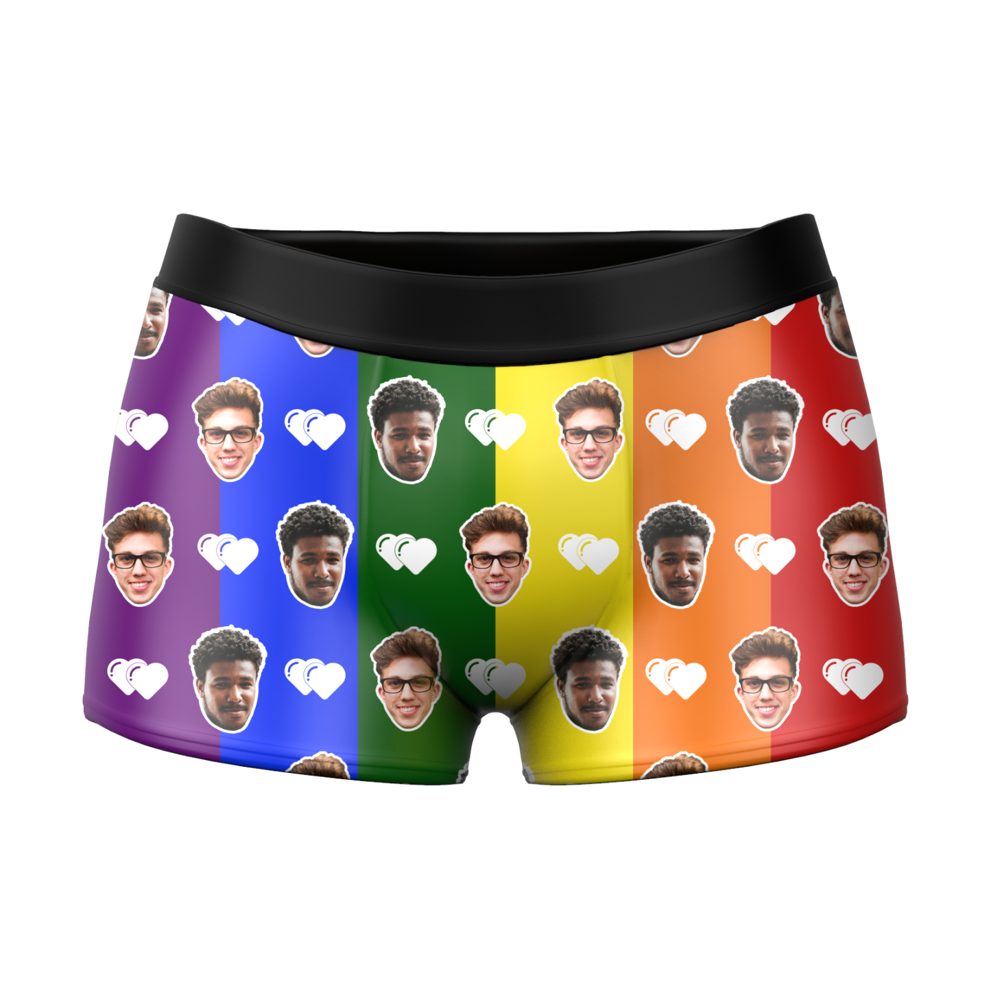 Custom Pride Boxer Shorts - Santa Socks