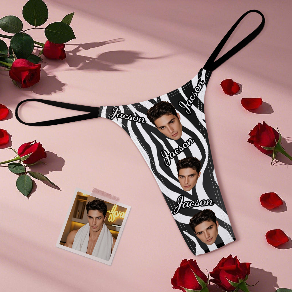 Tongs Personnalisées Face Mash Photo Culottes Drôles Sous-vêtements Slips