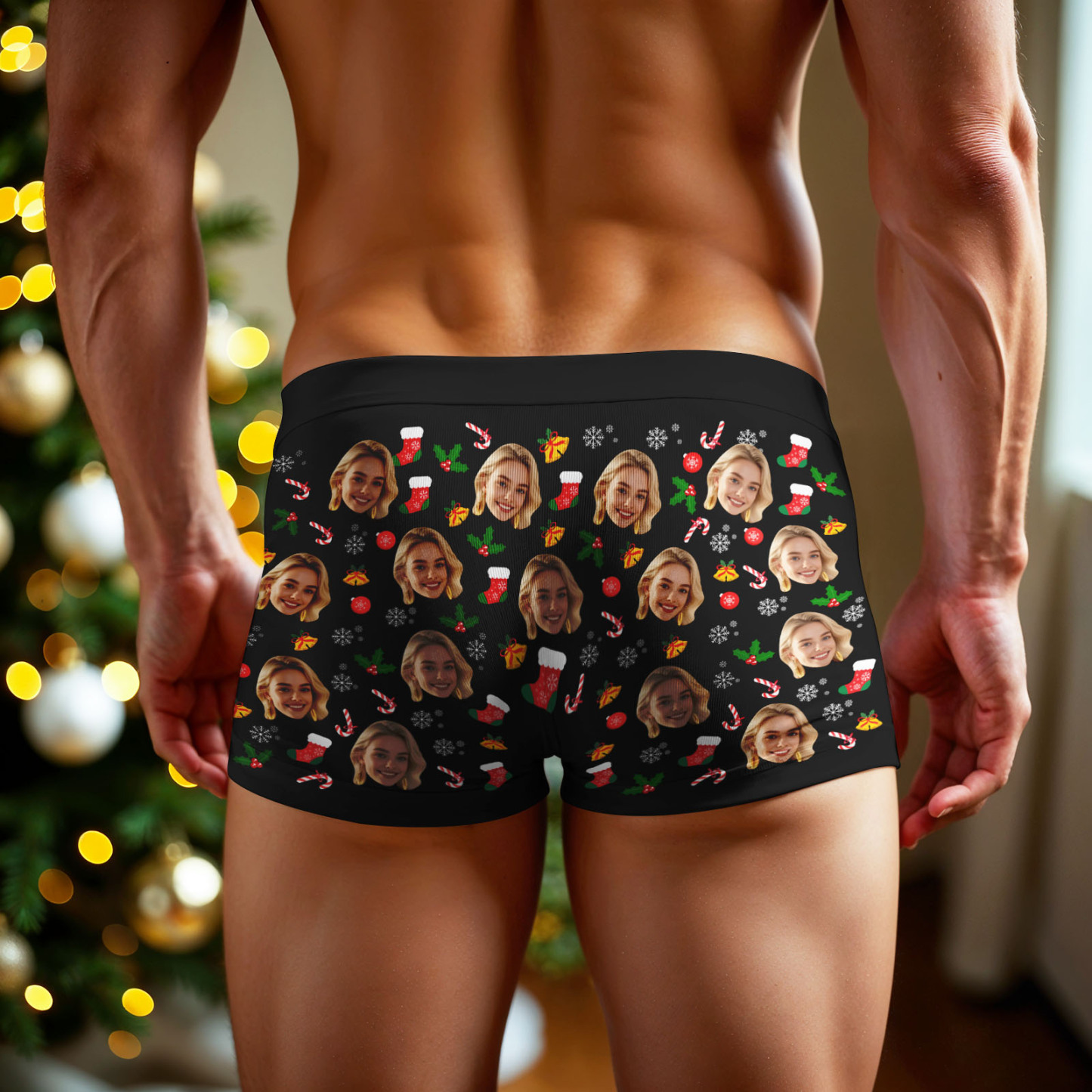 Boxers Personnalisés Pour Hommes - Idée Cadeau Originale Pour Noël Ou La Saint-valentin - MaPhotochaussetteFr